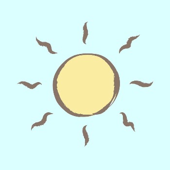 Sun, weather sticker, pastel doodle | Free PSD Illustration - rawpixel