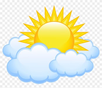 Sun With Clouds Transparent Png Picture - Sun And Clouds Clipart
