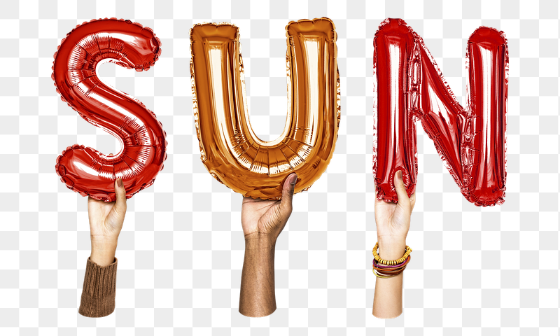 Sun word png, hands holding | Free PNG - rawpixel