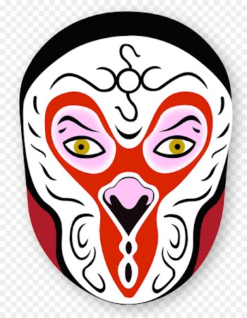Sun Wukong Journey to the West Zhu Bajie Peking opera Chinese opera - cat sad face 