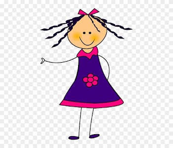 Sunday School - Clipart Girl In Dress