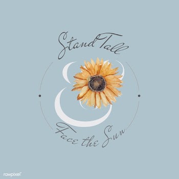 Sunflower blossom badge | Free stock vector - 544901