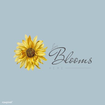Sunflower blossom badge | Free stock vector - 545034