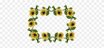 Sunflower Border Clip Art - Sunflower Border Png