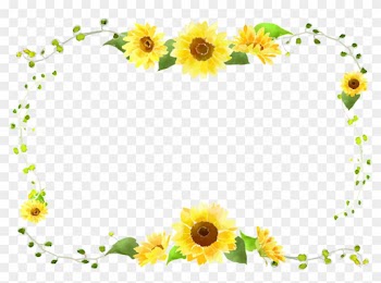 Sunflower Border Curve Decorative Foliage - Sunflower Border