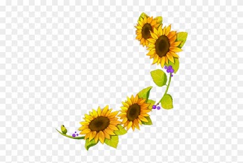 Sunflower Border Png Boutique D'analyse - Desenho Flor De Girassol
