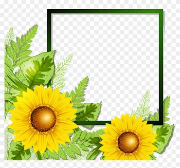 Sunflower Border - Sun Flower Frame Png