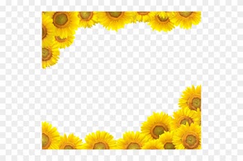 Sunflower Border - Sunflower Border Clip Art Free