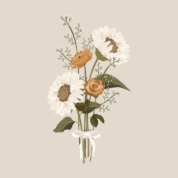 Sunflower bouquet clipart, pastel botanical | Free Photo Illustration - rawpixel