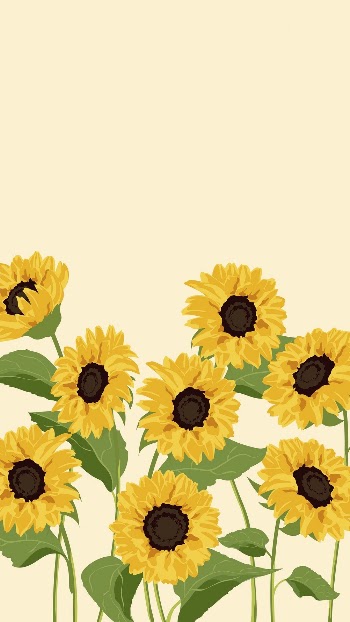 Sunflower iPhone wallpaper, aesthetic spring | Free Vector Illustration - rawpixel