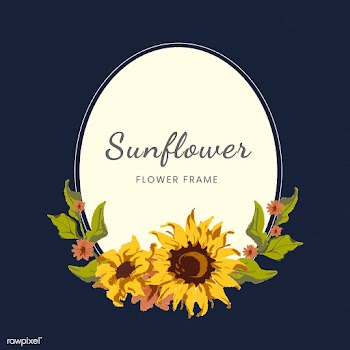 Sunflower wreath | Free stock vector - 558708