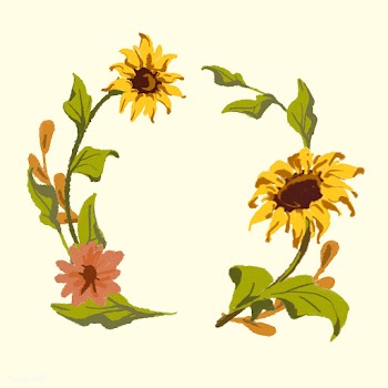 Sunflower wreath | Free stock vector - 558713