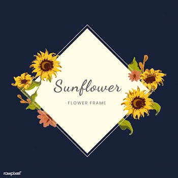 Sunflower wreath | Free stock vector - 558735