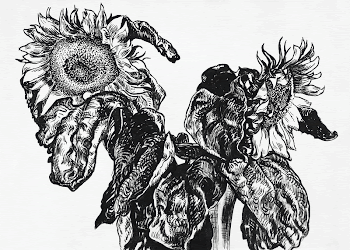 Sunflowers (1892) drawing in high | Free Photo Illustration - rawpixel
