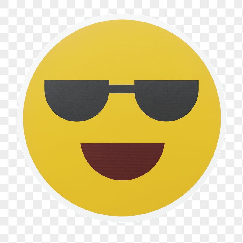 Sunglass emoji png icon sticker, | Free PNG - rawpixel