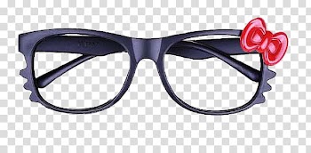 Sunglasses, black framed eyeglasses illustration transparent background PNG clipart