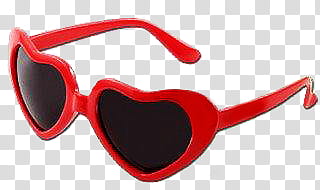 Sunglasses, black sunglasses with red frames transparent background PNG clipart