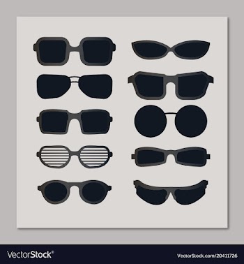 Sunglasses collection vector image