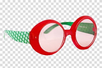 Sunglasses, eyeglasses with red frames transparent background PNG clipart