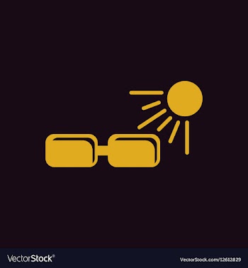 Sunglasses sun and glasses vector image