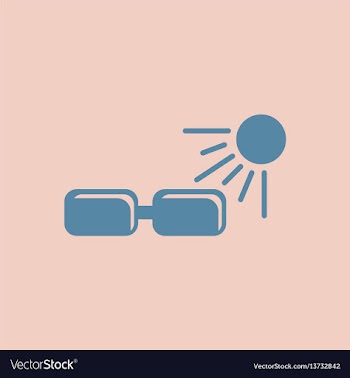 Sunglasses sun and glasses vector image