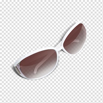 Sunglasses, White sunglasses transparent background PNG clipart