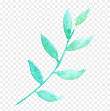 Sunlight And Green Leaf Cartoon Transparent Material - Calligraphy Flower Paint Png