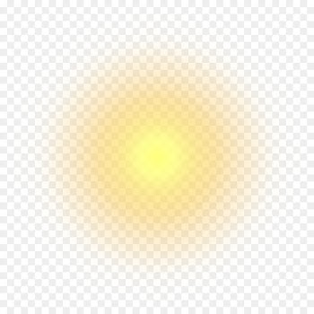Sunlight Clip art - Yellow faint light halo 