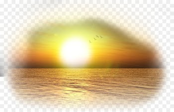 Sunlight Energy Yellow Wallpaper - Sunrise at sea landscape picture 