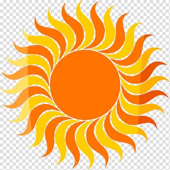 Sunlight, Hand-painted yellow sun transparent background PNG clipart