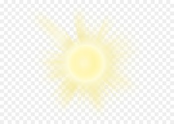 Sunlight Yellow - Transparent Realistic Sun PNG Clipart 