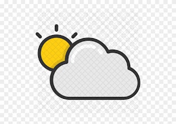 Sunny Cloud Icon - Weather