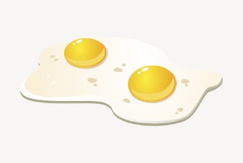 Sunny side up eggs clipart, | Free PSD - rawpixel