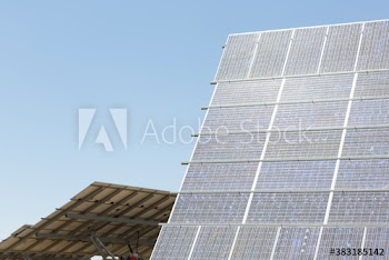 Sunny solar panels