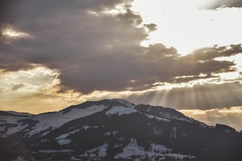 Sunrays Passing Through Clouds