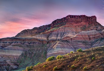 Sunrise at the ghost town of Old Paria, in southern Utah