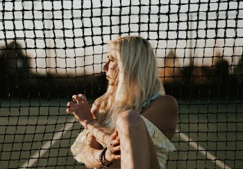 sunrise at the tennis court