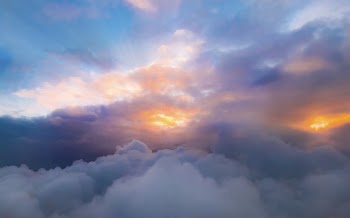 Sunrise behind clouds, free public | Free Photo - rawpixel