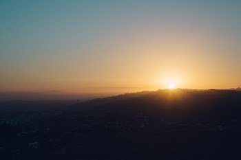 Sunrise On The Hills Above Los Angeles
