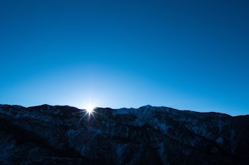 sunrise over the mountain
