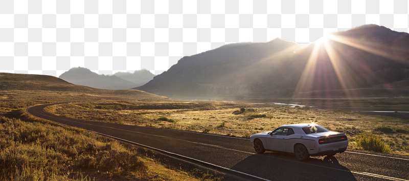 Sunrise road png border, side | Free PNG - rawpixel
