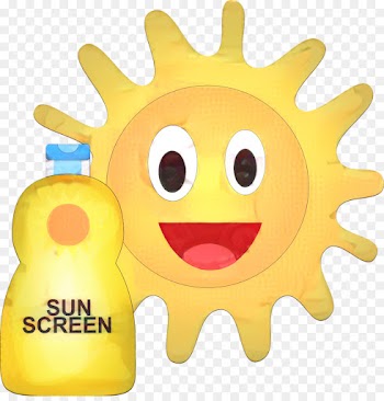 Sunscreen, Cosmetics, Lotion, Yellow, Smiley PNG