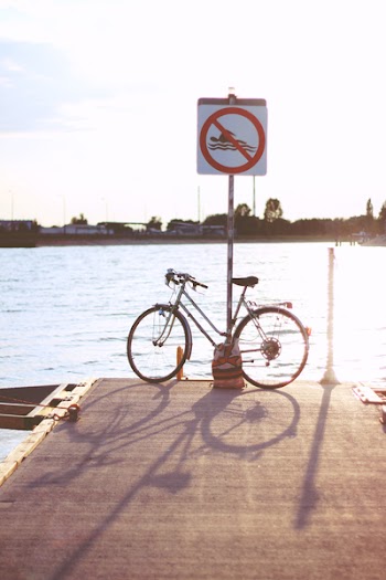 Sunset &amp; bicycle
