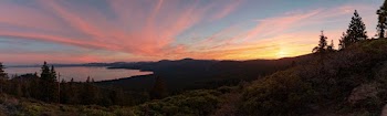 Sunset and Mountain