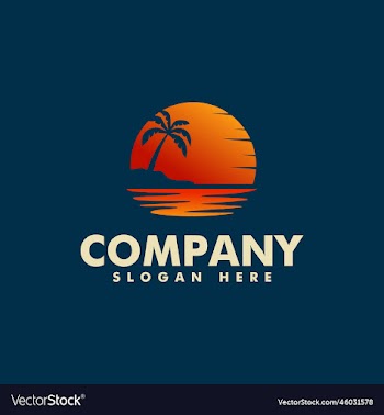 sunset and sunrise logo icon and