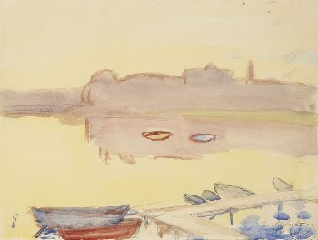 Sunset at a dock (1911) | Free Photo - rawpixel