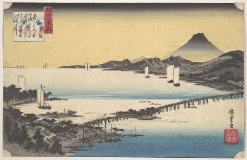 Sunset at Seta by Utagawa | Free Photo - rawpixel