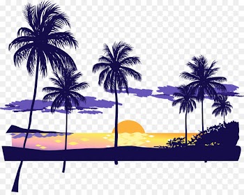 Sunset Beach Icon - Beach sunset dusk 