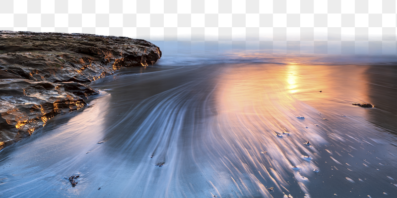 Sunset beach png border, beautiful | Free PNG - rawpixel
