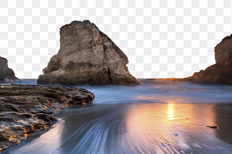 Sunset beach png border, beautiful | Free PNG - rawpixel